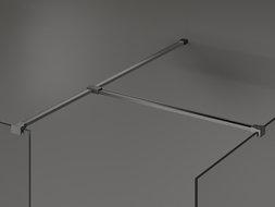 Mexen T-connector for wall brackets, brushed gun grey - 800-09-66