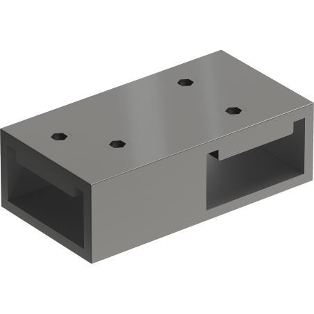 Mexen T-Connector for Wall Supports, Gun Metal - 800-09-95