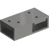 Mexen Uni-T T-connector for wall brackets, gun metal - 800-09-95