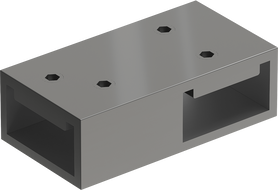 Mexen Uni-T T-connector for wall brackets, gun metal - 800-09-95