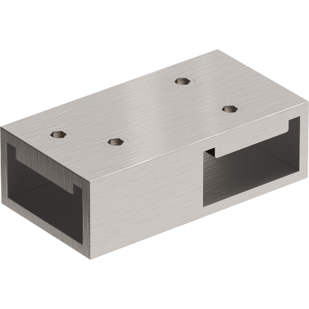 Mexen T connector for wall brackets, brushed nickel - 800-09-97
