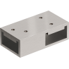 Mexen T connector for wall brackets, brushed nickel - 800-09-97