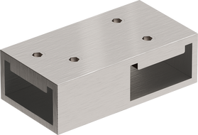 Mexen T connector for wall brackets, brushed nickel - 800-09-97