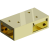 Mexen Uni-T T-connector for wall brackets, gold - 800-09-50