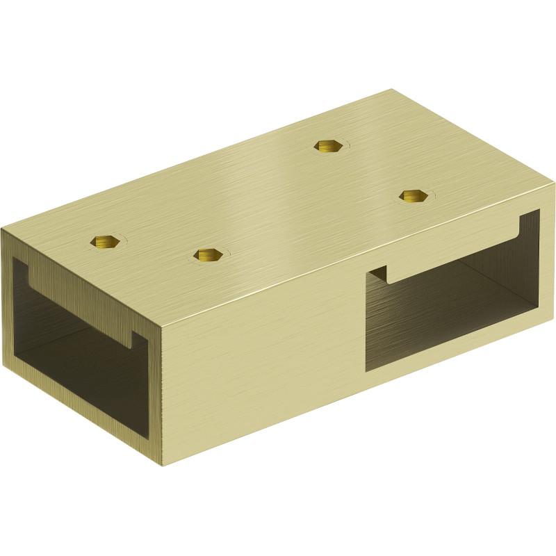 Mexen Uni-T T connector for wall brackets, brushed gold - 800-09-55