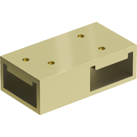 Mexen T-connector for wall brackets, brushed gold - 800-09-55