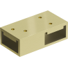Mexen Uni-T T connector for wall brackets, brushed gold - 800-09-55