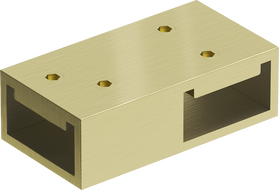 Mexen T-connector for wall brackets, brushed gold - 800-09-55