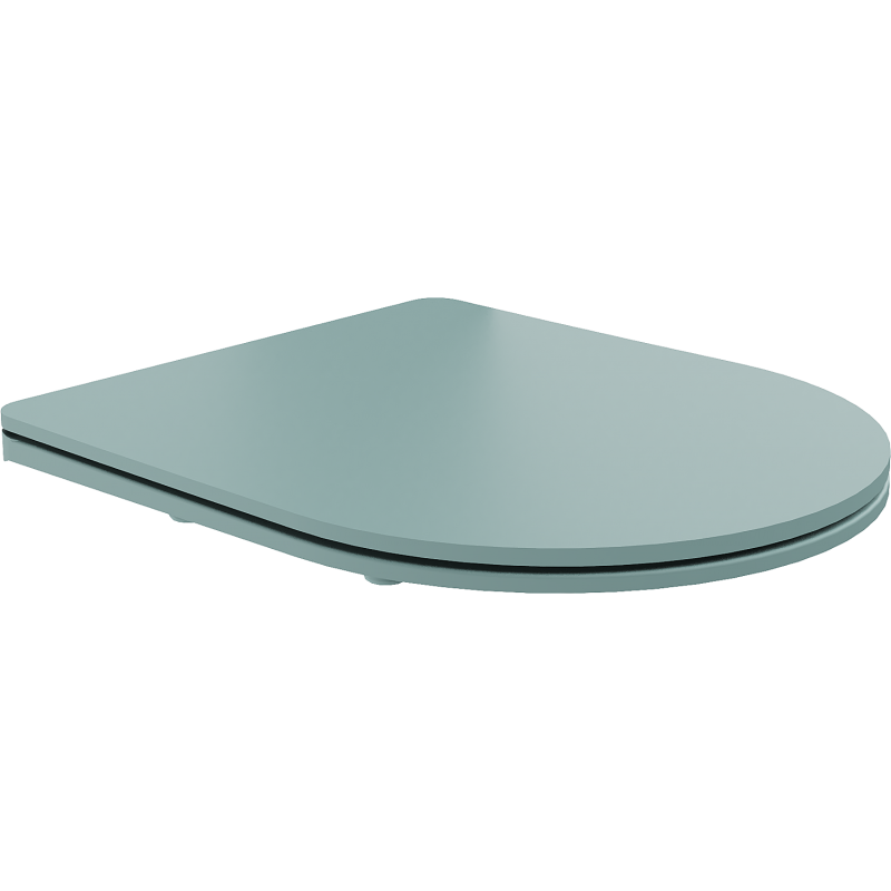 Mexen slow-close slim toilet seat, duroplast, light green matte - 39740048