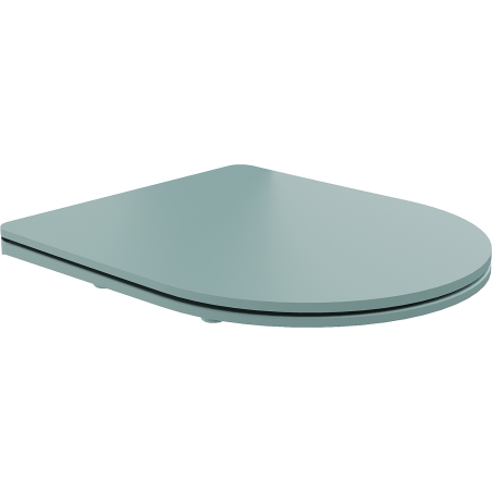 Mexen slow-close slim toilet seat, duroplast, light green matte - 39740048