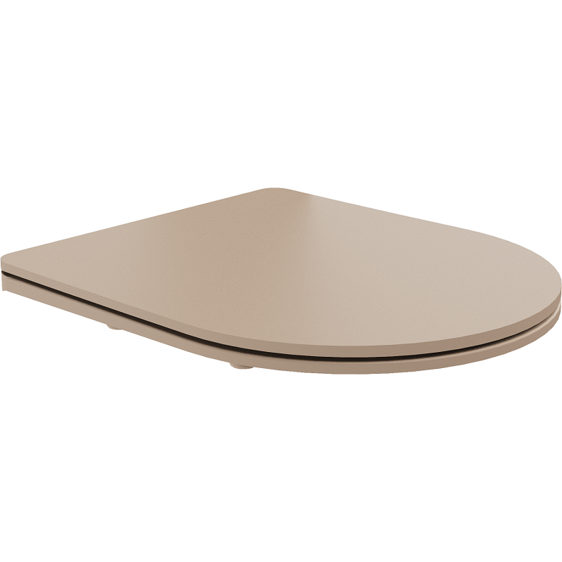 Mexen slow-falling slim seat, duroplast, cappuccino matte - 39740064