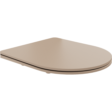 Mexen slow-falling slim seat, duroplast, cappuccino matte - 39740064