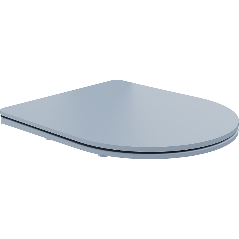 Mexen soft-closing slim seat, duroplast, matte gray-blue - 39740069