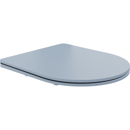 Mexen soft-closing slim seat, duroplast, matte gray-blue - 39740069