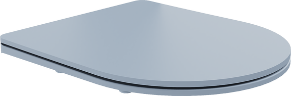 Mexen Slim Soft-Close Toilet Seat, Duroplast, Grey-Blue Matte - 39740069