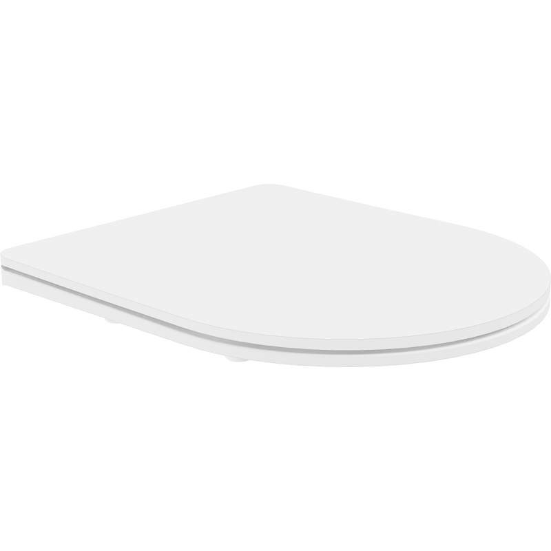 Mexen slim soft-close seat, duroplast, white matte - 39740001
