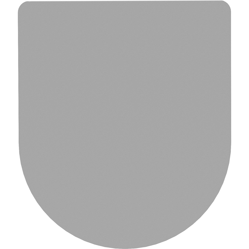 Mexen slim slow-closing seat, duroplast, light grey matte - 39740061