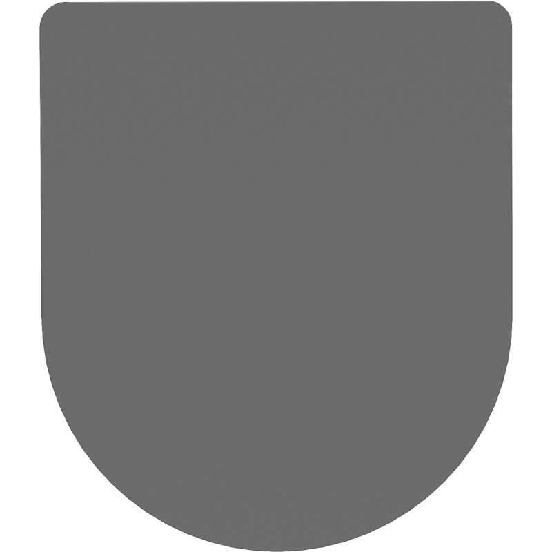 Mexen Slim Soft-Close Toilet Seat, Duroplast, Dark Grey Matte - 39740071