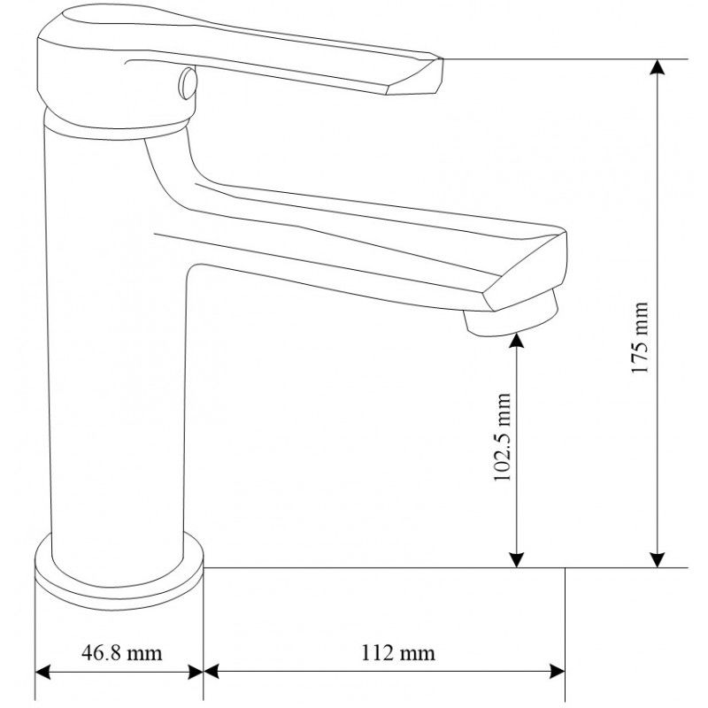 Mexen Sabre DF62 Bath Set, Black - 72103DF62-70