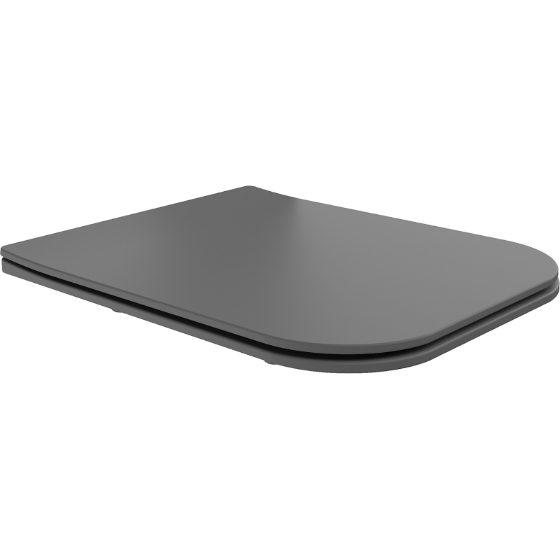 Mexen Madox slim, slow-closing toilet seat, dark grey matte duroplast - 39154061