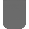Mexen Madox slim, slow-closing toilet seat, dark grey matte duroplast - 39154061