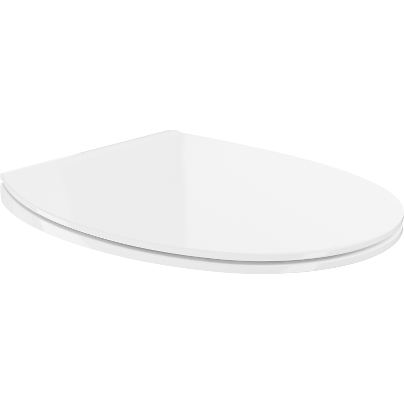 Mexen Egg slow-closing slim seat, duroplast, glossy white - 39243000