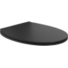 Mexen Egg toilet seat soft-closing slim, duroplast, black matte - 39243085