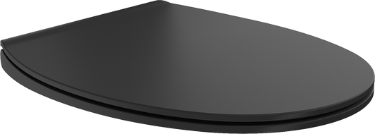 Mexen Egg toilet seat soft-closing slim, duroplast, black matte - 39243085