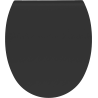 Mexen Egg soft-close slim toilet seat, duroplast, black matte - 39243085