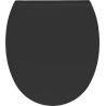 Mexen Egg toilet seat soft-closing slim, duroplast, black matte - 39243085