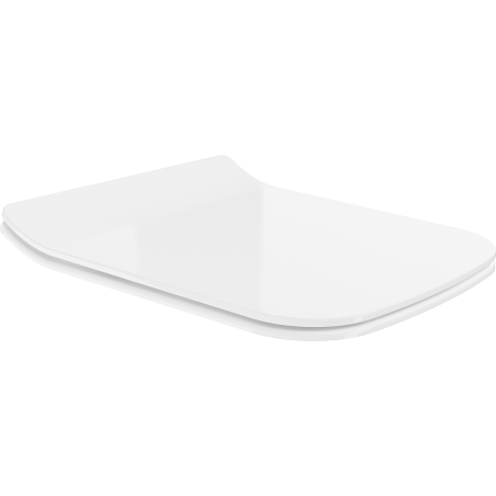 Mexen Cube Slim Soft-Close Seat, Duroplast, High-Gloss White - 39240000