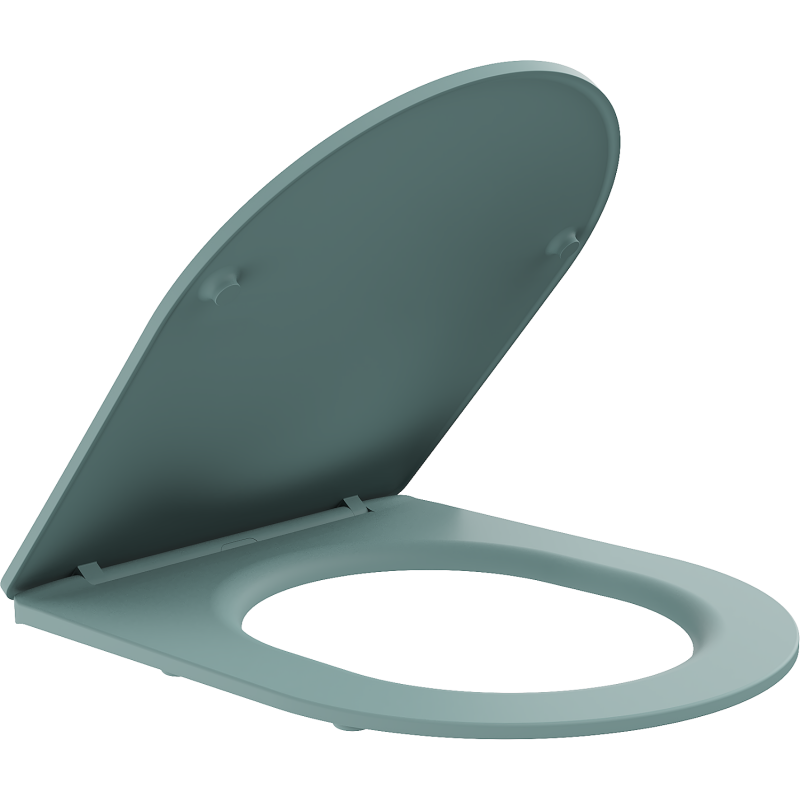 Mexen slow-close slim toilet seat, duroplast, light green matte - 39740048