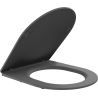Mexen Slim Soft-Close Toilet Seat, Duroplast, Dark Grey Matte - 39740071