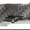 Mexen Velar L Duo sliding shower cabin 90 x 80 cm, transparent, gold - 871-090-080-02-03-50