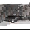 Mexen Velar L Duo sliding shower cabin 100 x 90 cm, transparent, rose gold - 871-100-090-02-03-60