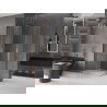 Mexen Velar L Duo sliding shower enclosure 90 x 80 cm, transparent, brushed copper - 871-090-080-02-03-65