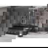 Mexen Velar L Duo sliding shower cabin 100 x 90 cm, transparent, gun metal - 871-100-090-02-03-95