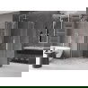 Mexen Velar L Duo sliding shower cabin 90 x 80 cm, transparent, brushed nickel - 871-090-080-02-03-97