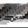 Mexen Velar L Duo sliding shower cabin 100 x 90 cm, graphite, chrome - 871-100-090-02-43-01