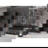 Mexen Velar L Duo sliding shower cabin 100 x 90 cm, graphite, brushed copper - 871-100-090-02-43-65
