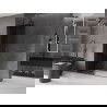 Mexen Velar walk-in shower panel 150 x 200 cm, graphite 8 mm, gun metal - 871-150-000-43-95