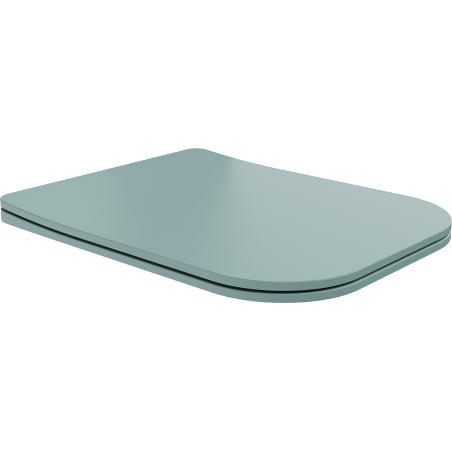 Mexen Teo slow-closing slim seat, duroplast, light green matte - 39840048