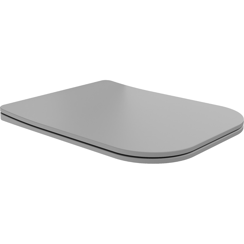 Mexen Teo slow-closing slim seat, duroplast, light grey matte - 39840061