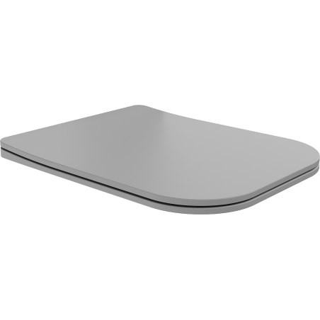 Mexen Teo slow-closing slim seat, duroplast, light gray matte - 39840061