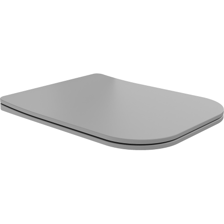 Mexen Teo slow-closing slim seat, duroplast, light grey matte - 39840061