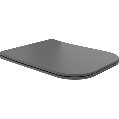 Mexen Teo slow-closing slim seat, duroplast, dark grey matte - 39840071