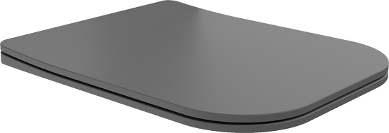 Mexen Teo slow-closing slim seat, duroplast, dark grey matte - 39840071
