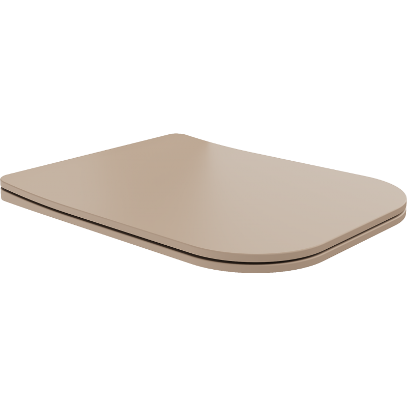 Mexen Teo slow-closing, slim toilet seat, duroplast, matte cappuccino - 39840064