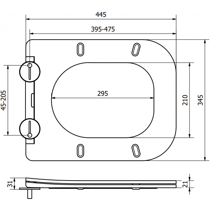 Mexen Teo slow-closing slim seat, duroplast, matte cappuccino - 39840064