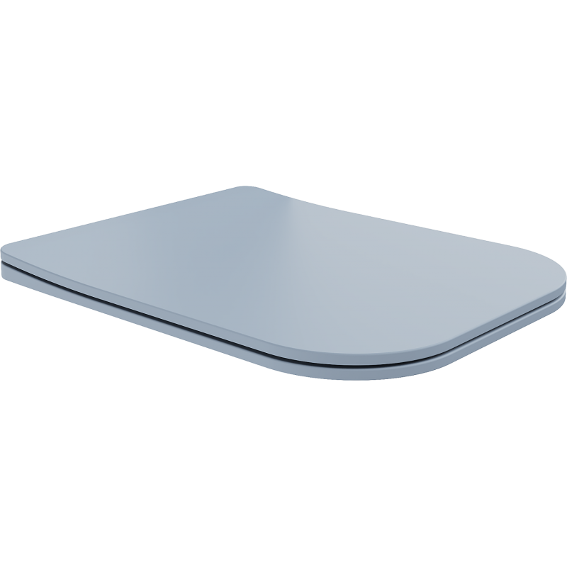 Mexen Teo soft-closing slim seat, duroplast, gray-blue matte - 39840069